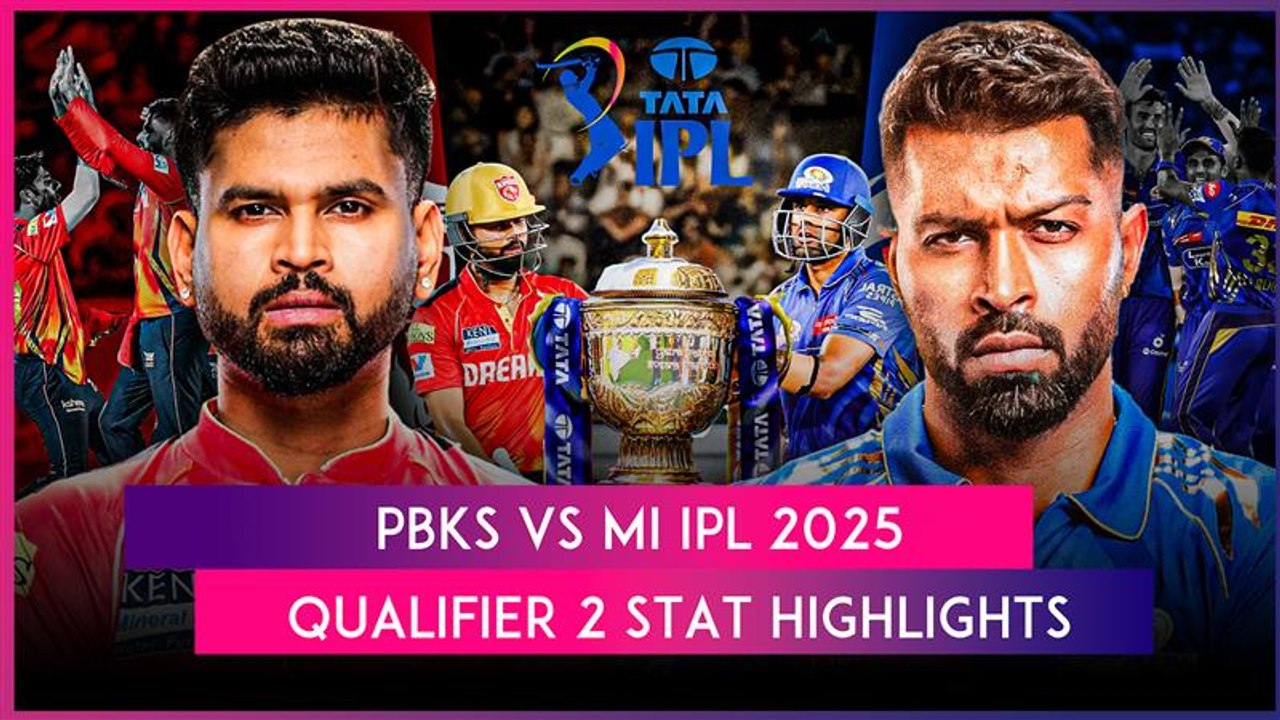 PBKS vs MI IPL 2025 Qualifier 2 Stat Highlights: Shreyas Iyer Helps Punjab Kings Qualify For Final
