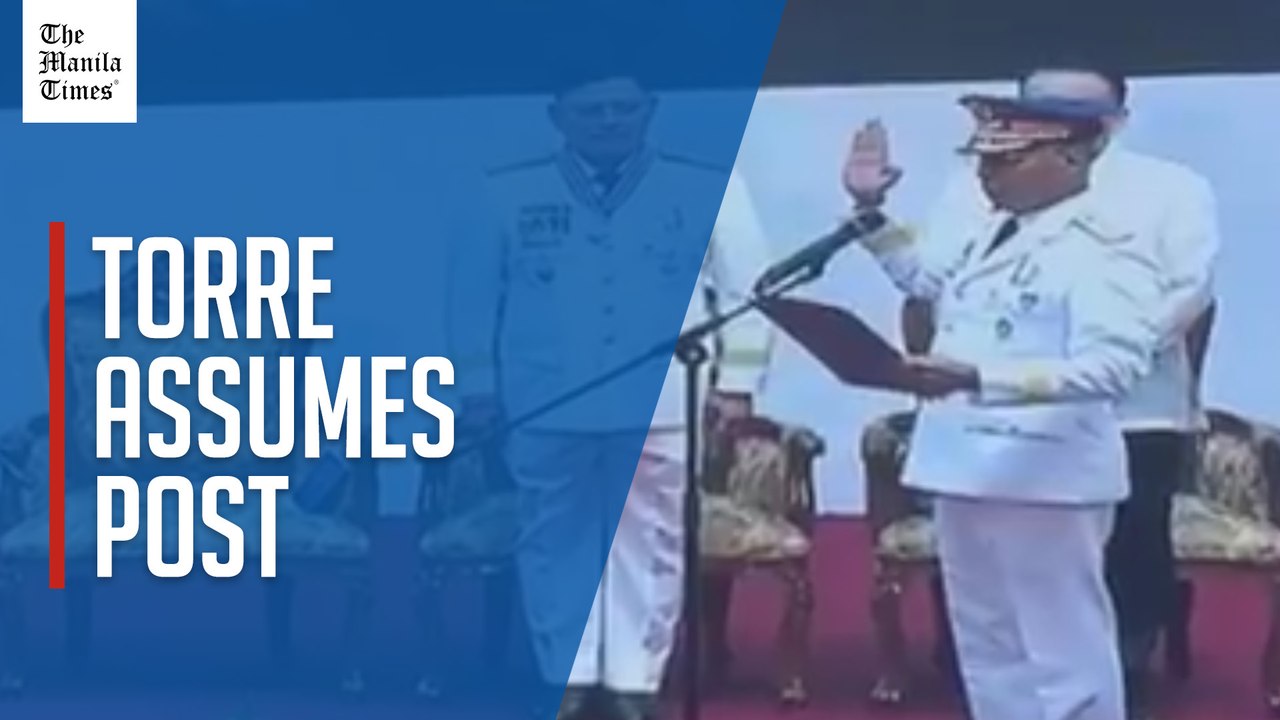Torre installed as PNP chief
