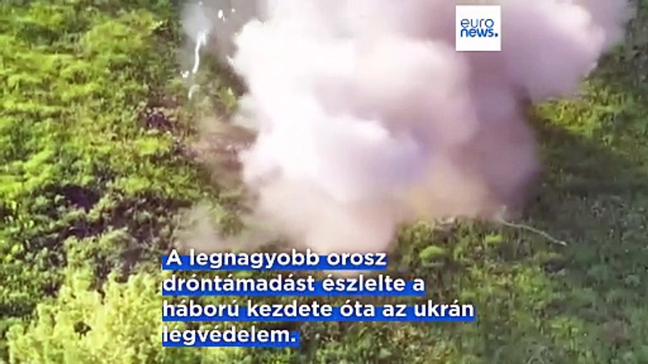 A legnagyobb orosz dróntámadást észlelte az ukrán légvédelem