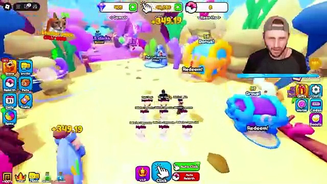 SSUNDEE Clicking 7,317,123 Times to Unlock Brainrot in Roblox