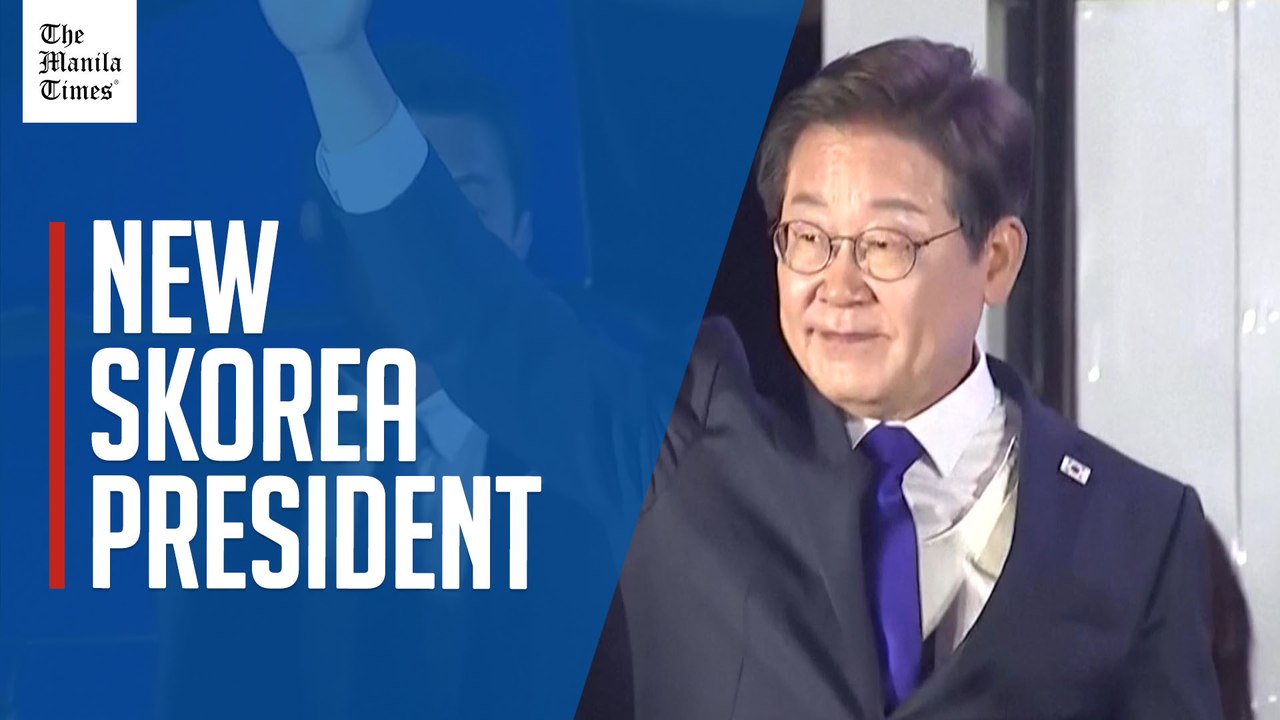 South Korea’s Lee Jae-myung celebrates election victory with supporters