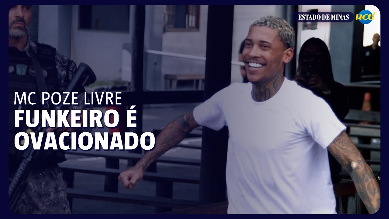 MC Poze é ovacionado ao sair do presídio