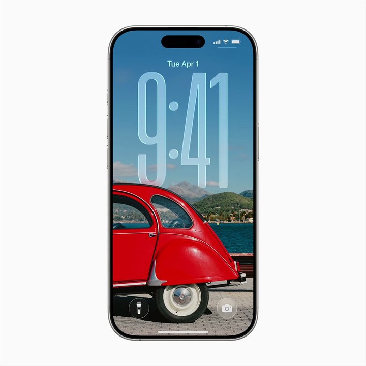 Liquid Glass en la pantalla de bloqueo del iPhone