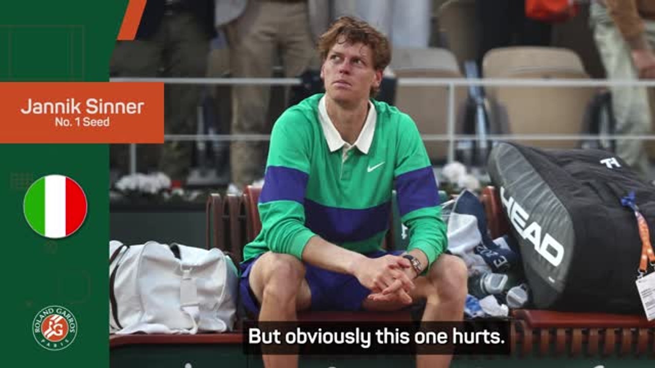 'It hurts' - Sinner on incredible French Open final loss to Alcaraz