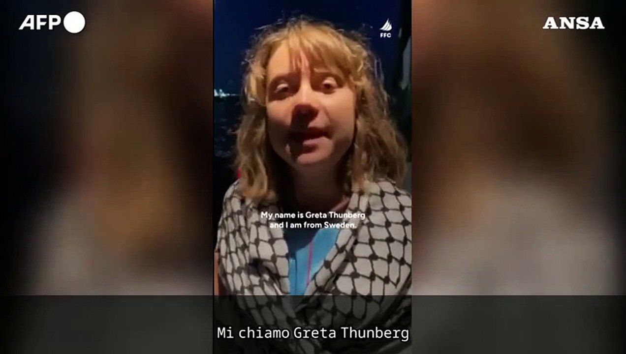 Intercettata Freedom Flotilla, il messaggio preregistrato di Greta Thunberg