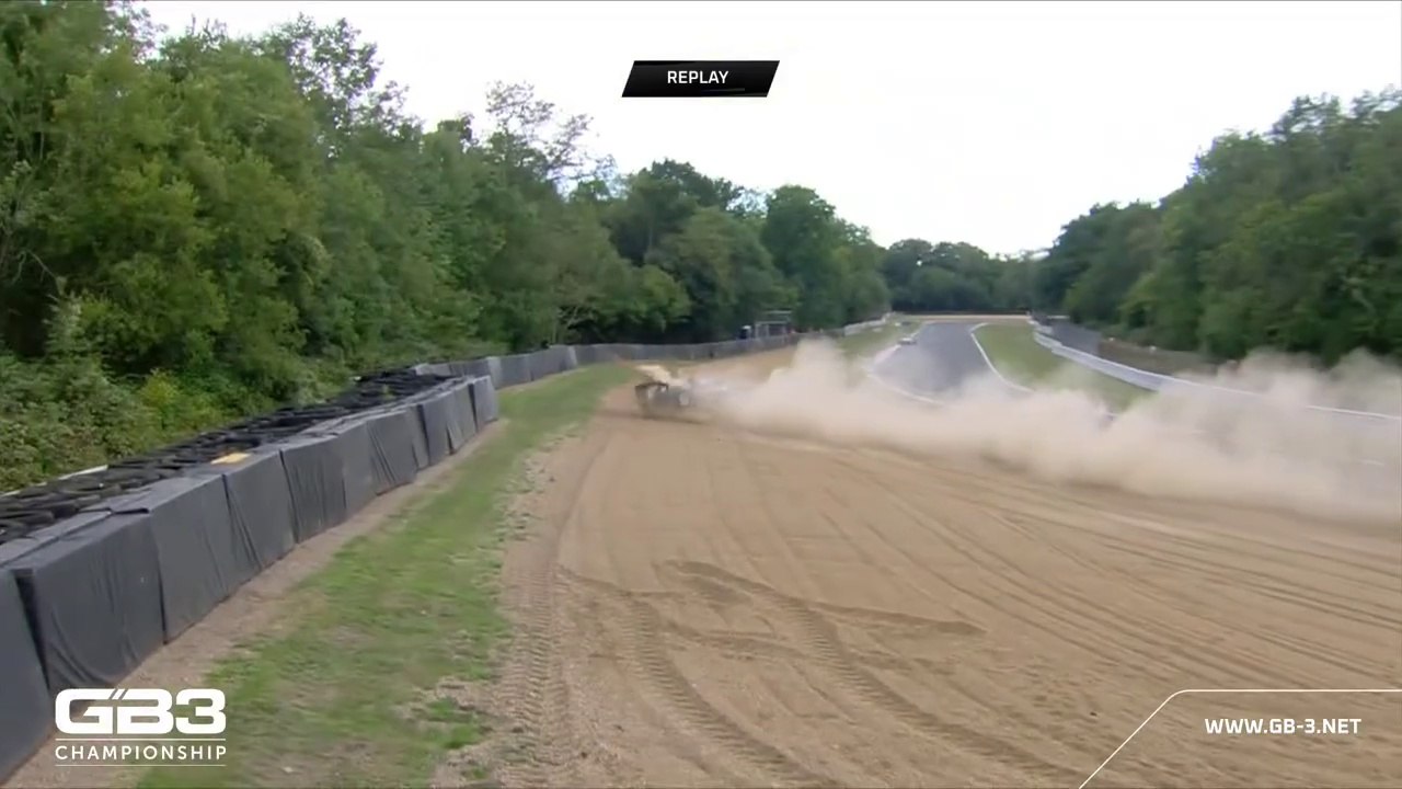 GB3 Championship 2025 Brands Hatch Race 3 Macintyre Big Crash