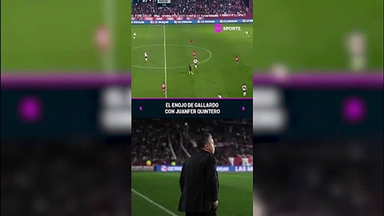 El enojo del Marcelo Gallardo con Juanfer Quintero