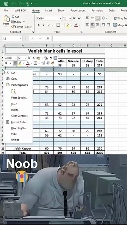 🔥 Excel Hack: Remove Empty Cells FAST with 2 Shortcut Keys