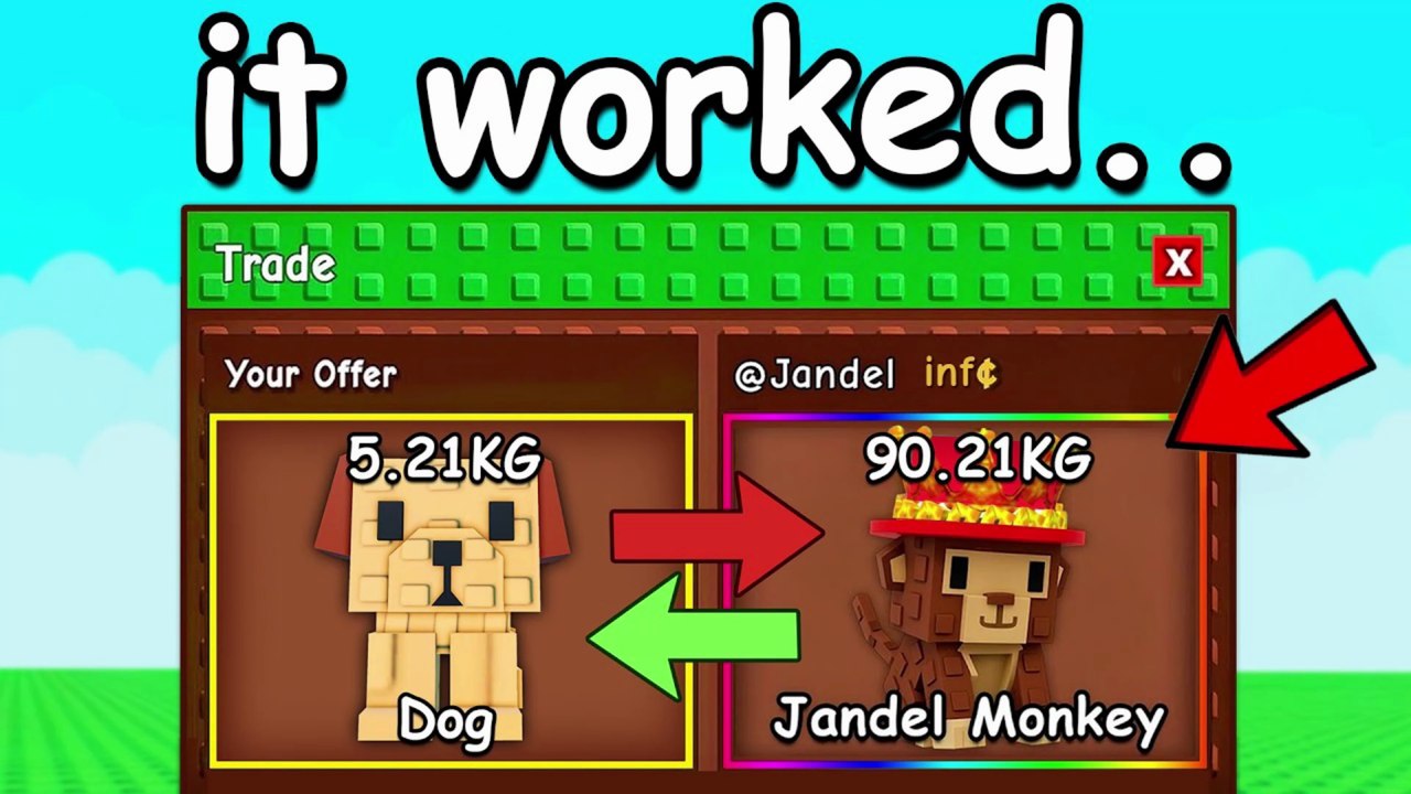 ROBLOX | Trading From Dog To JANDEL MONKEY in Grow a Garden!