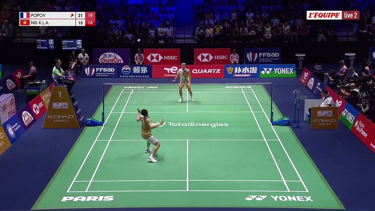 Christo Popov fonce en 8es - Badminton