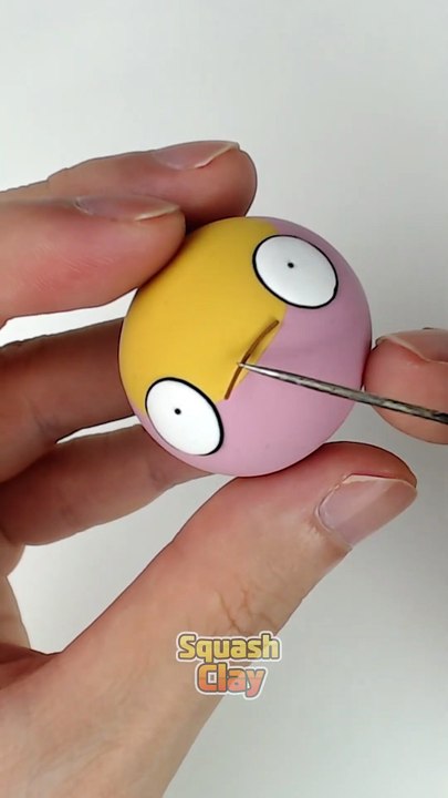 Making Pokémon out of air dry clay #shorts