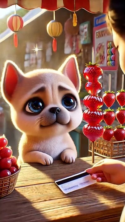 Dog s Tanghulu Melted & He Was So Sad, Until an Angel Appeared... Such a Warm Ending! ❤️