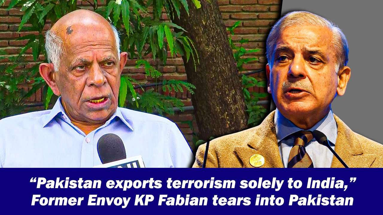 “Pakistan exports terrorism solely to India,”  Former Envoy KP Fabian tears into Pakistan
