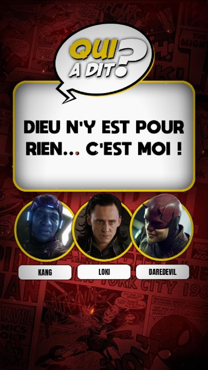 DEVINE QUI A DIT... "Dieu n'y est pour rien, c'est moi"