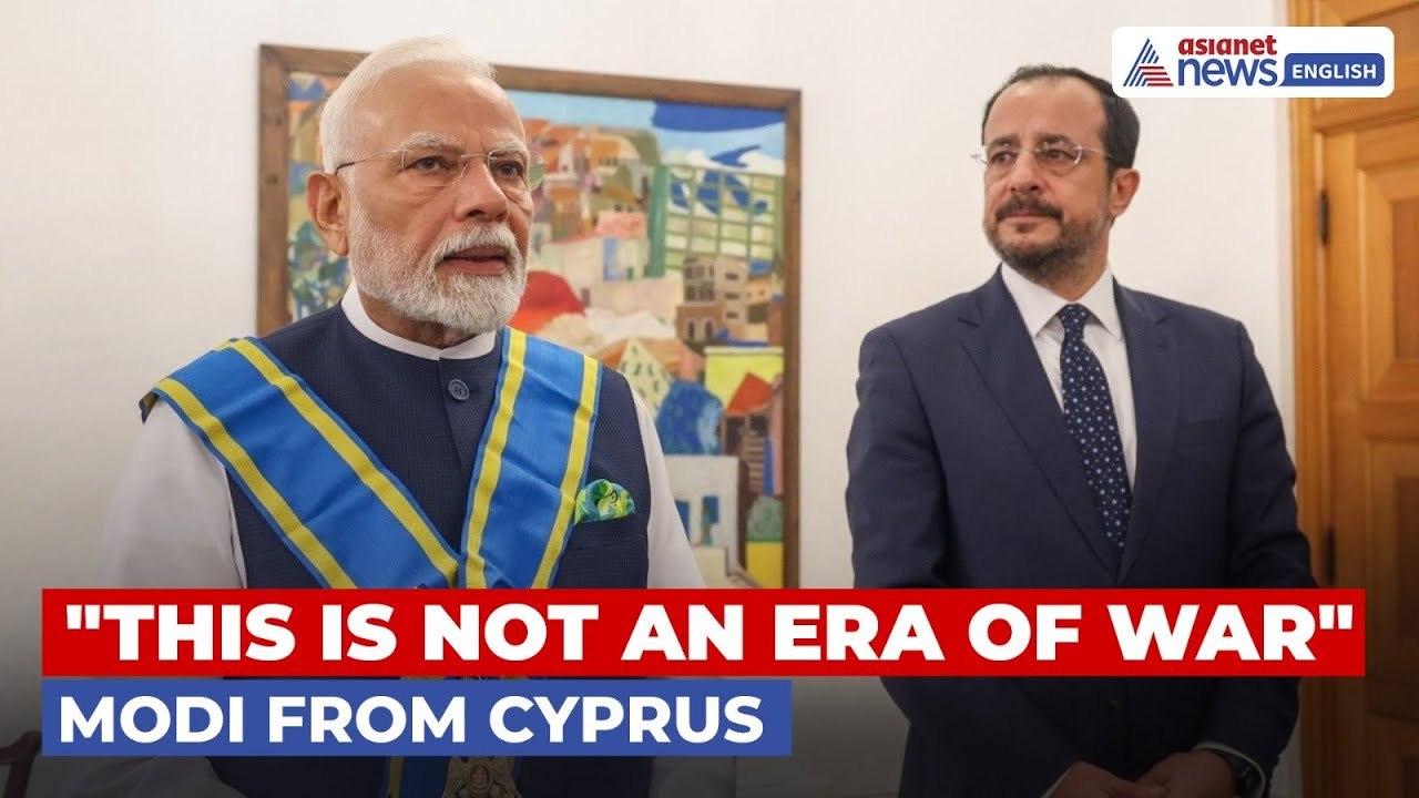 PM Modi’s Message from Cyprus: 'This Is Not an Era of War'