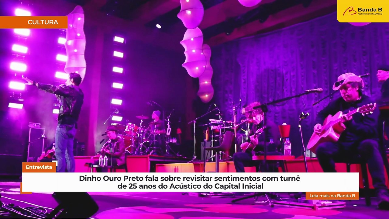 Dinho Ouro Preto fala sobre revisitar sentimentos com turnê de 25 anos do Acústico do Capital Inicial