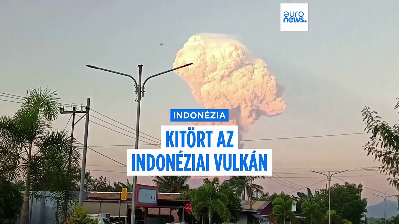 Kitört az indonéziai Lewotobi vulkán