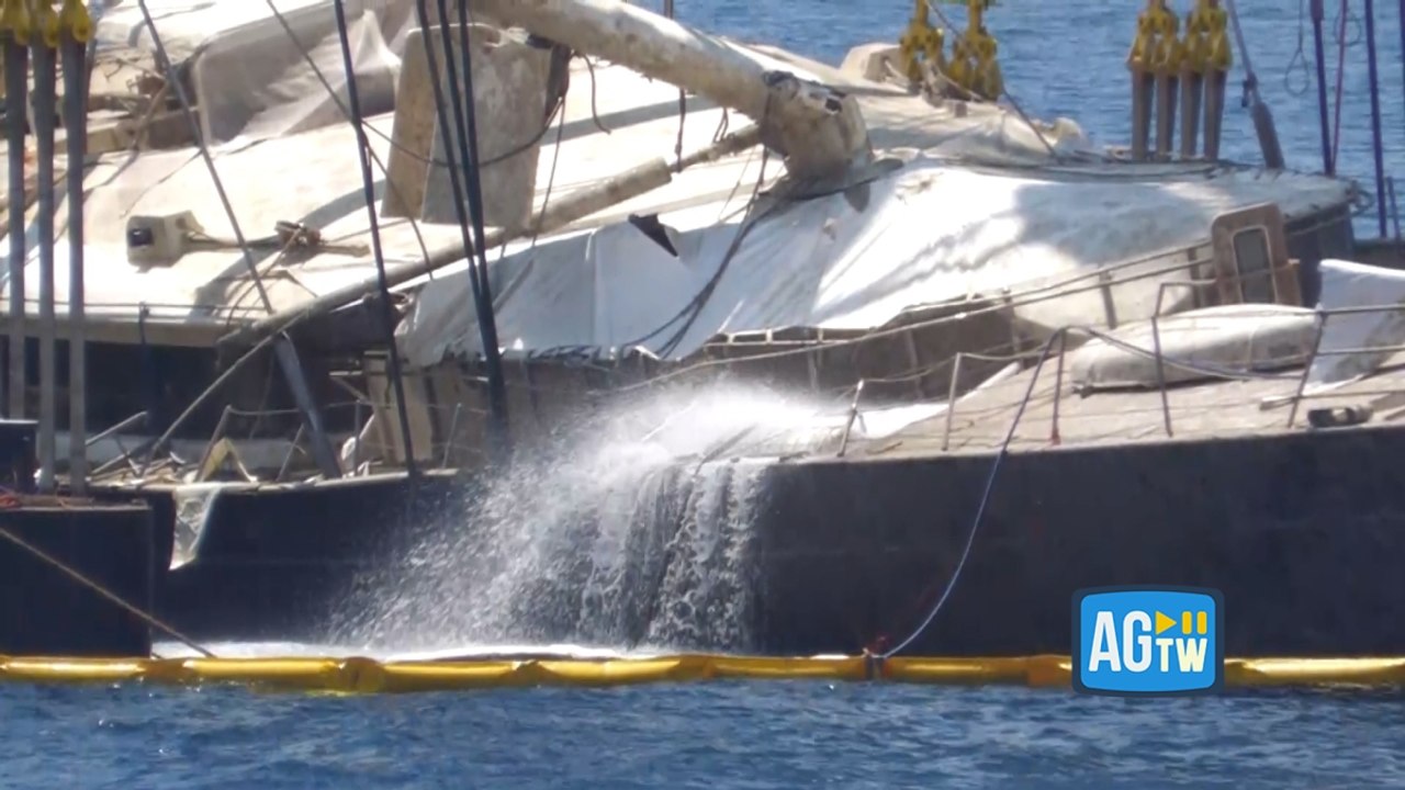 Bayesian, riemerso totalmente lo scafo: le immagini ravvicinate