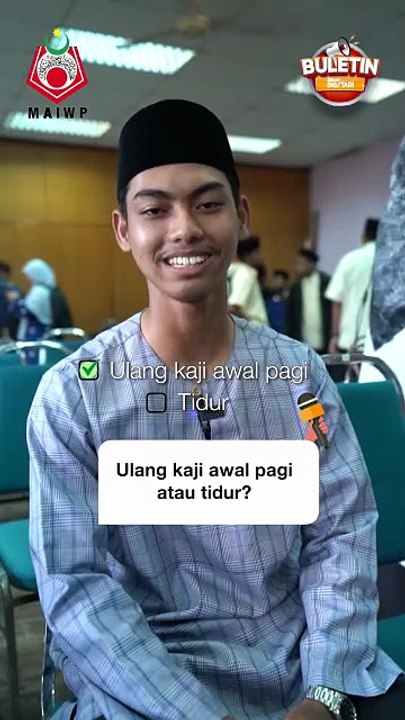 Ulang kaji awal pagi atau tidur?