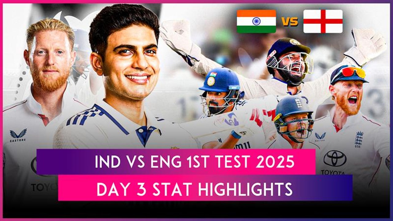 IND vs ENG 1st Test 2025 Day 3 Stat Highlights: Jasprit Bumrah's Fifer Put Contest In Balance