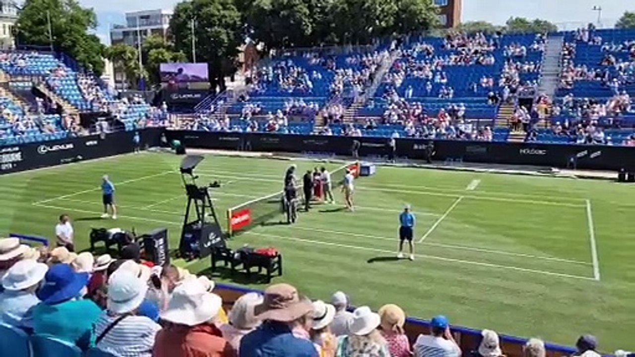 Eastbourne Open: Watch coin toss before opening main draw match on centre court match between Joao Fonseca and Zizou Bergs