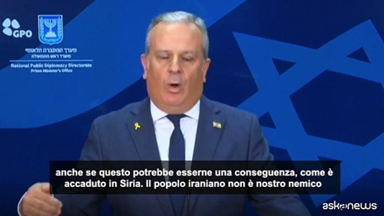 Israele: caduta regime in Iran potrebbe essere conseguenza