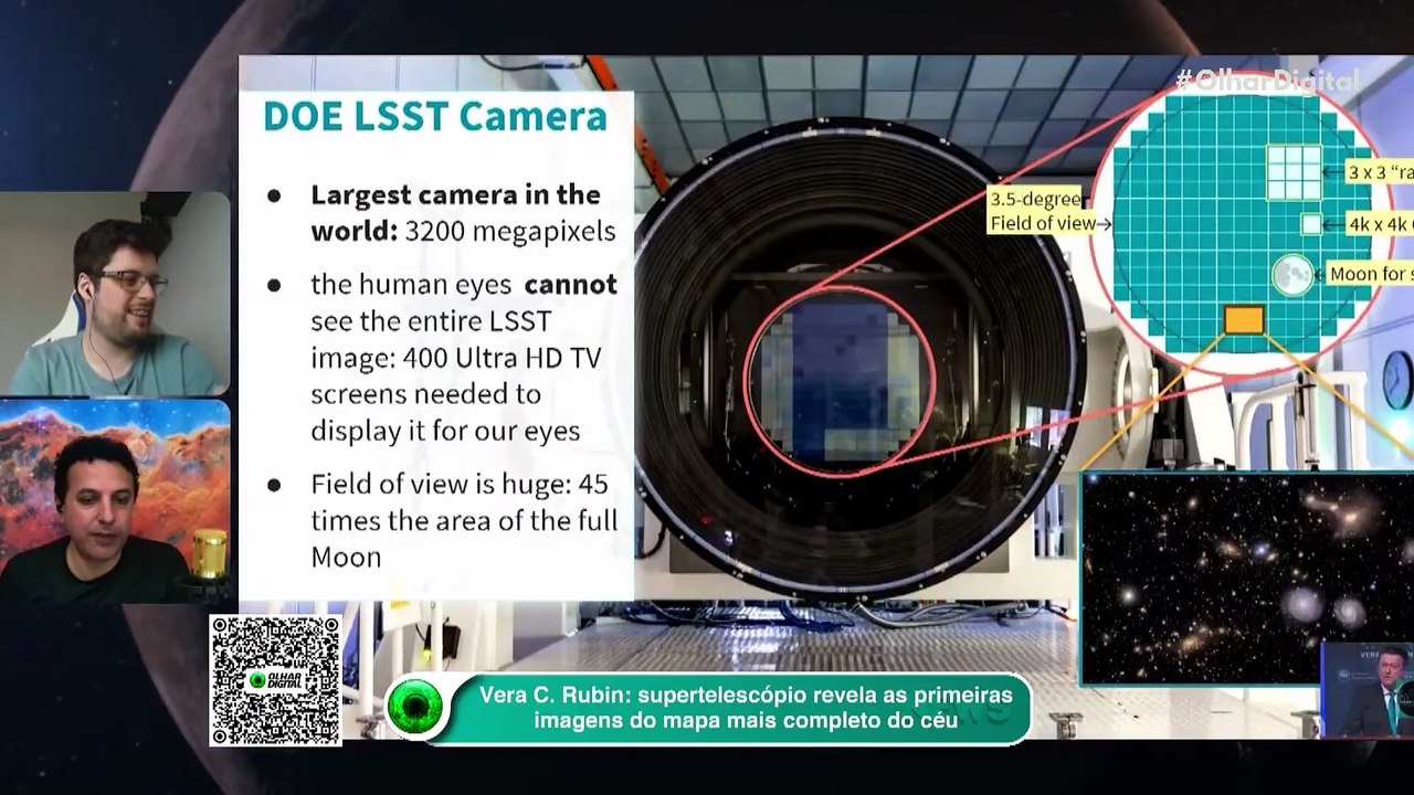 Vera C. Rubin: supertelescópio revela as primeiras imagens do mapa mais completo do céu