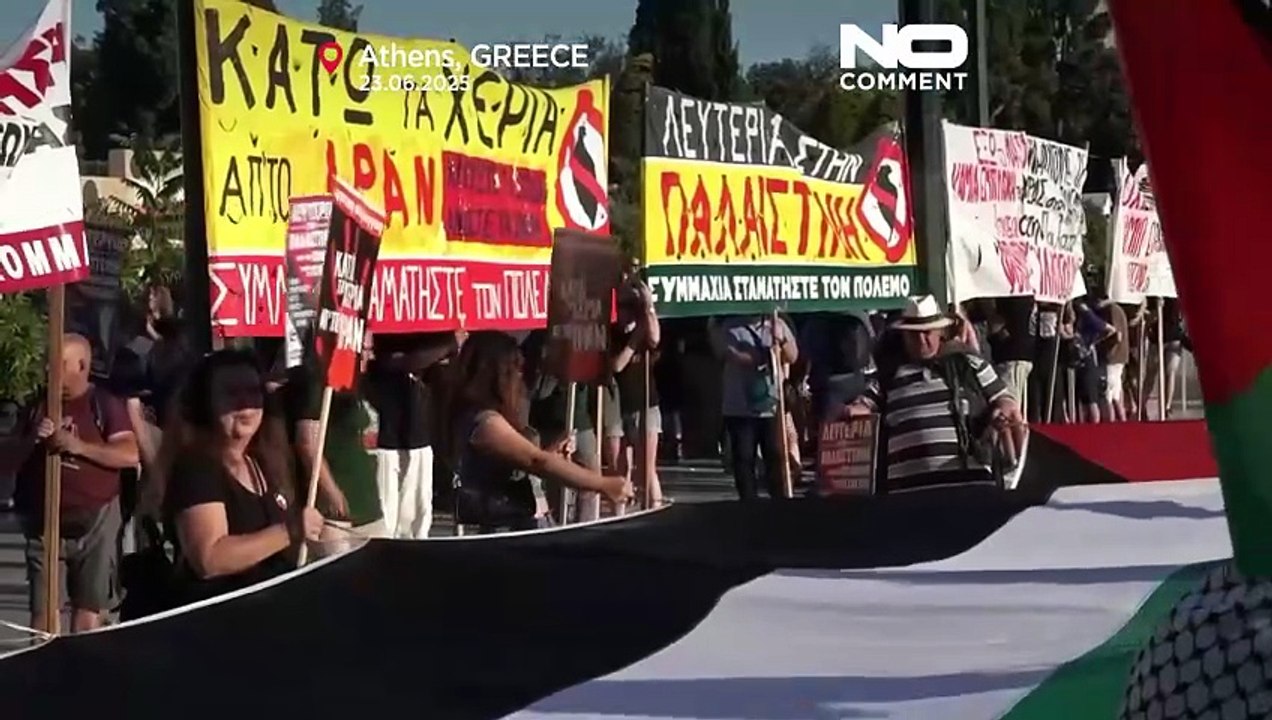 Greece: Thousands protest over US strikes on Iran nuclear sites