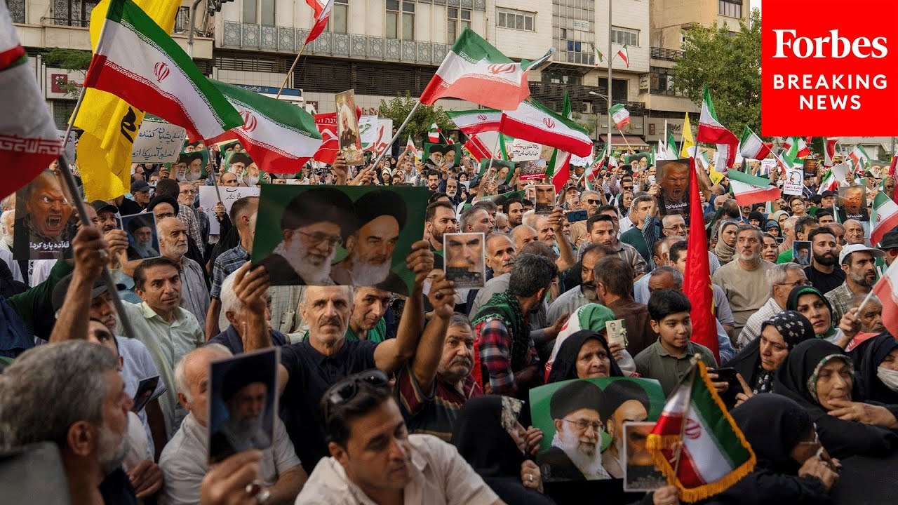 Iranians Fill Tehran's Revolution Square To Protest Following U.S. Attack On Nuclear Facilities