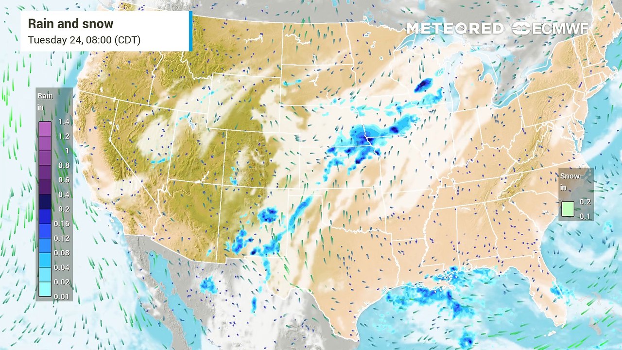 Rainfall Outlook: U.S. Forecast Loop Through Thursday