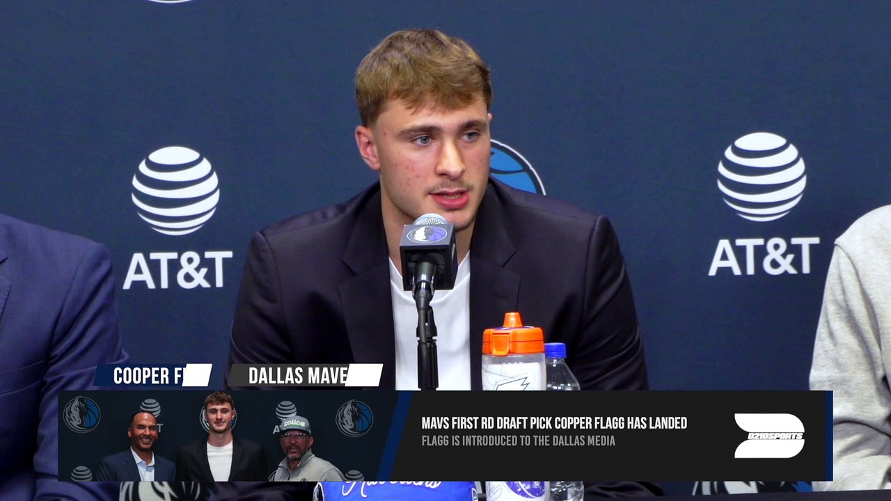 COOPER FLAGG HAS LANDED IN DALLAS. The future of the Mavericks just touched down