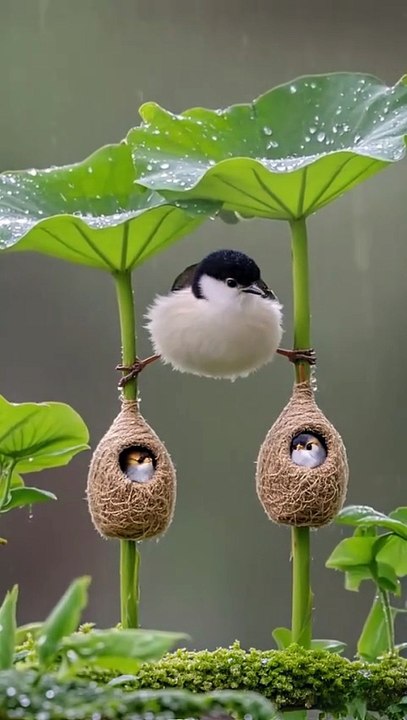 Mother's love and care for babies.