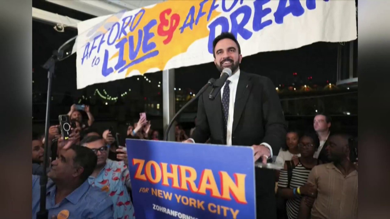 Zohran Mamdani declares victory in New York City mayoral primary