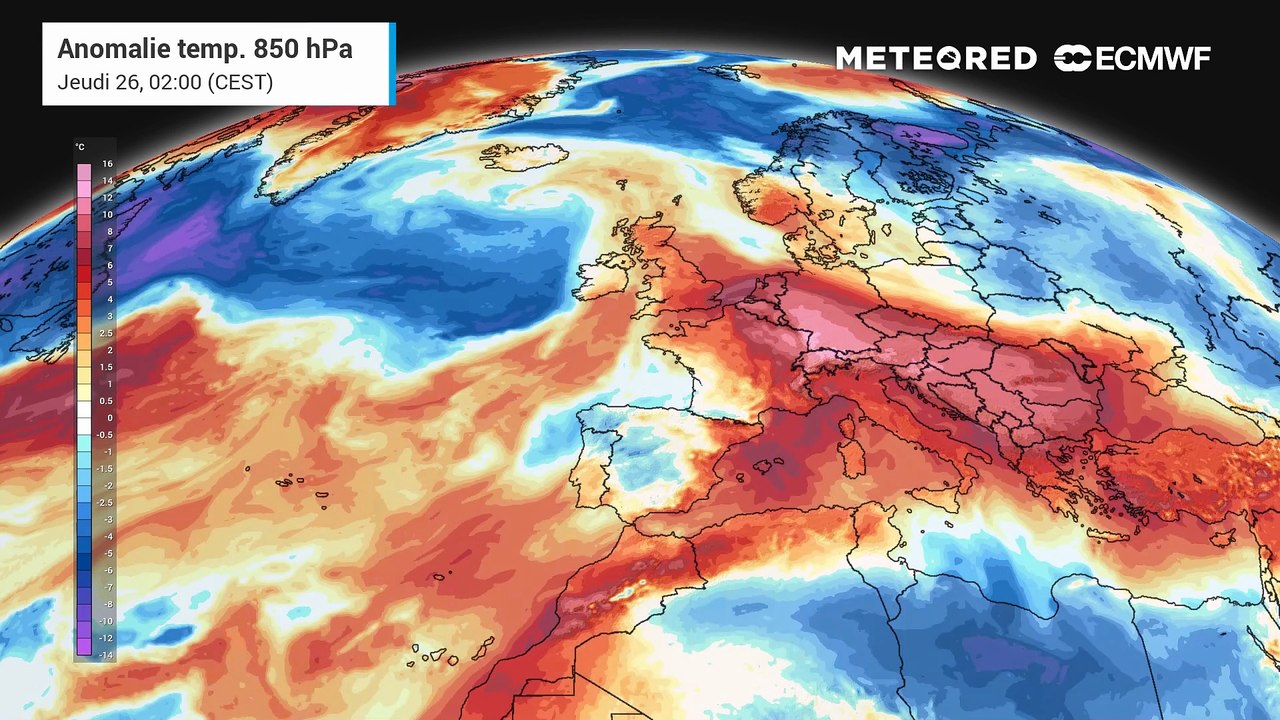 Anomalie températures