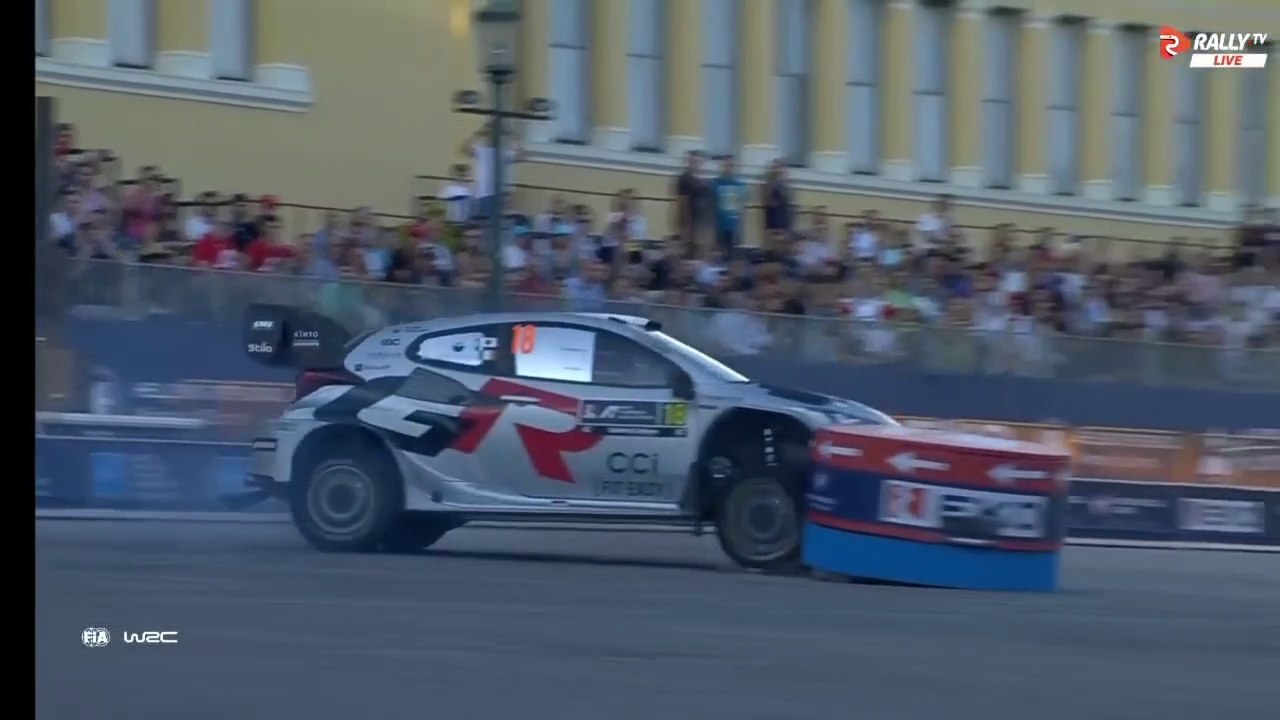 WRC 2025 Greece SS1 Katsuta Touch Wall