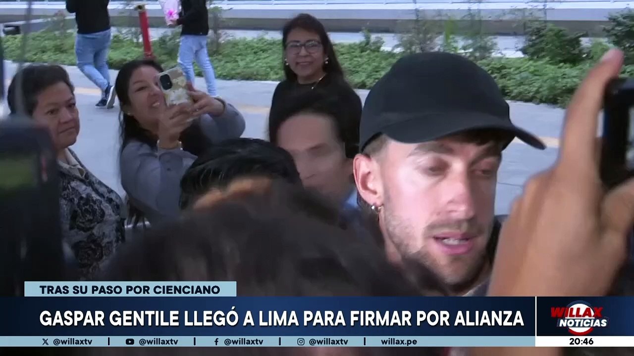 GASPAR GENTILE LLEGÓ A LIMA PARA FIRMAR CON ALIANZA | Willax