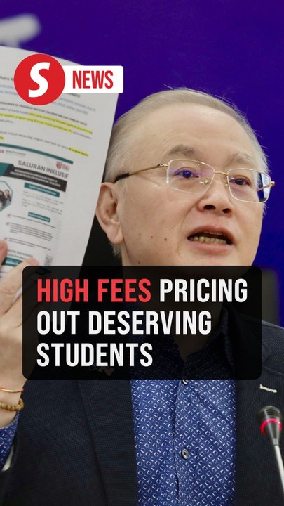 High public uni fees via direct entry route pricing out deserving students, says Dr Wee
