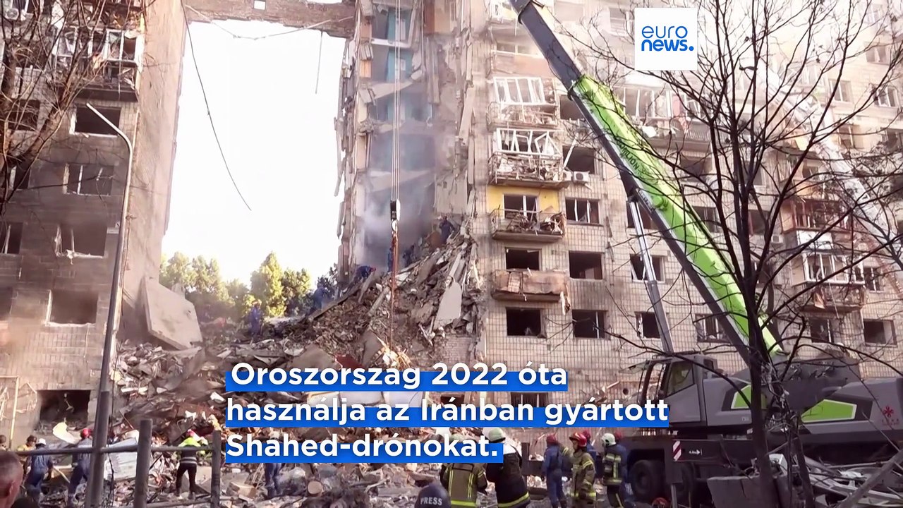 Rekordmennyiségű drónnal támadta Ukrajnát Oroszország - közölte az ukrán légvédelem