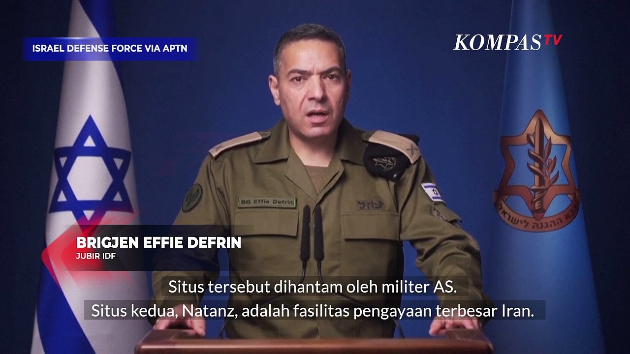 Militer Israel Beber Ilustrasi Fasilitas Nuklir Iran yang Dibom AS