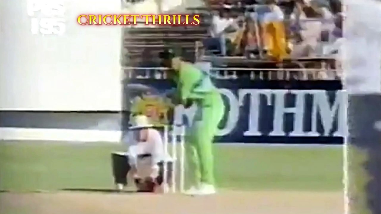 Imran Khan 51 off 62 Balls 89 Mins 1 Four 2 Sixes vs New Zealand 3rd ODI, Auckland, March 11, 1989