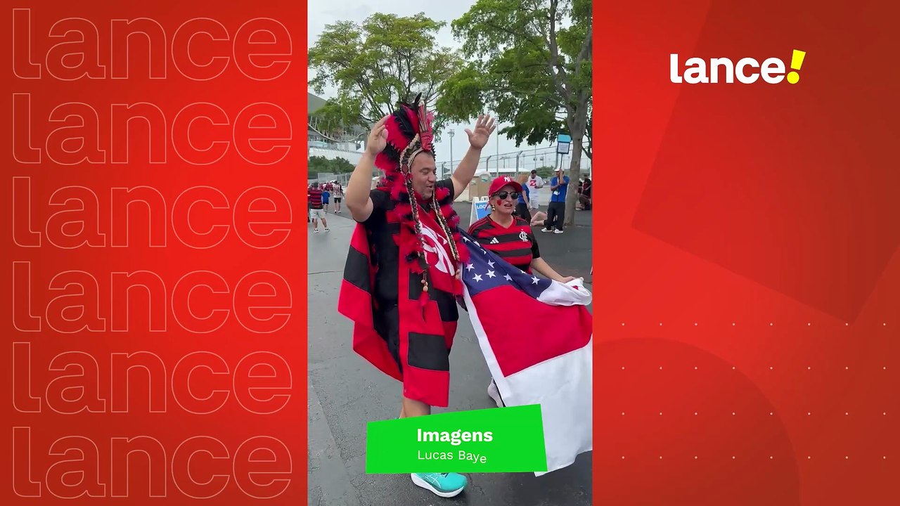 Torcedores do Flamengo antes do jogo contra o Bayern de Munique