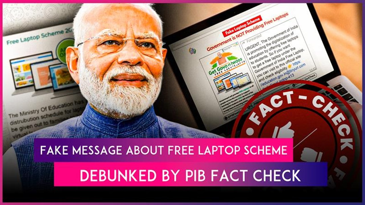 Is Government Providing Free Laptops To Students? PIB Fact Check Debunks Fake WhatsApp Message