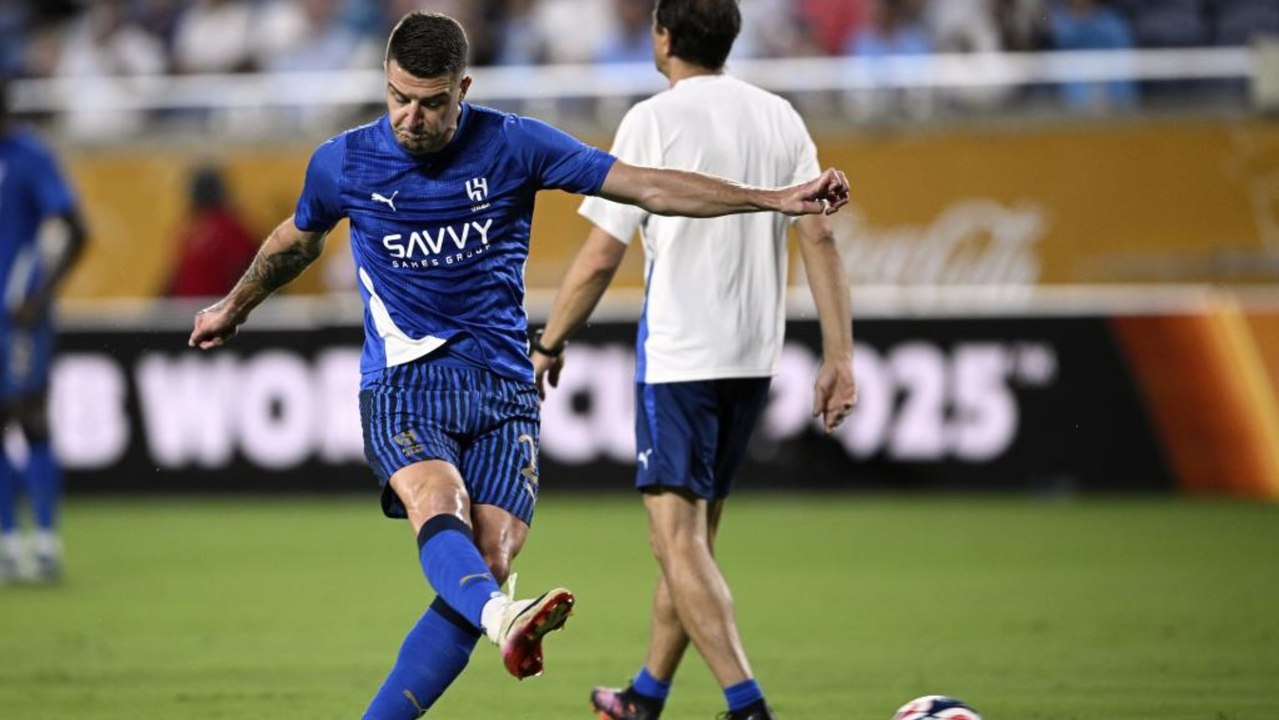 Milinković-Savić en la rueda de prensa post partido