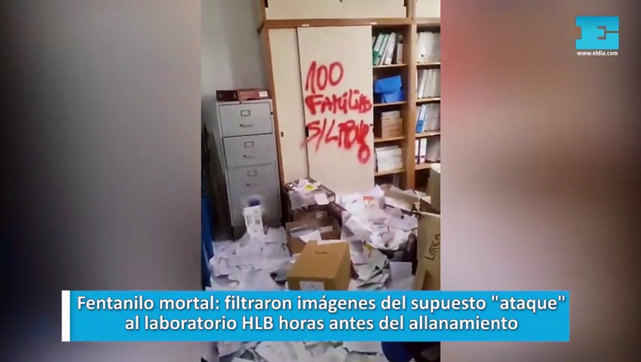 Fentanilo mortal: filtraron imágenes del supuesto "ataque" al laboratorio HLB horas antes del allanamiento