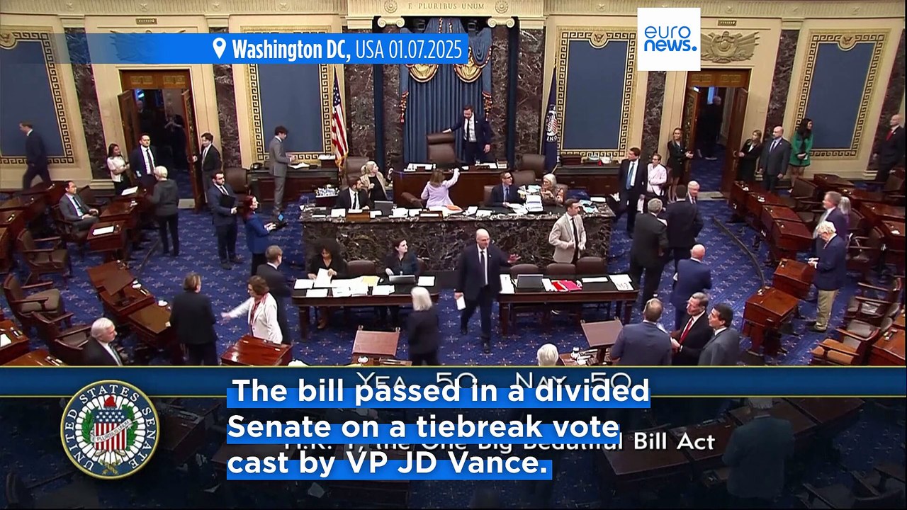 US Senate passes Trump's 'big beautiful' tax and cuts bill after turbulent all-nighter