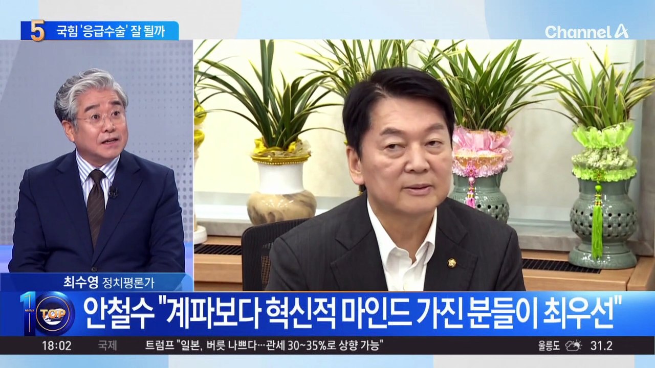 혁신위원장에 안철수 임명…국힘 ‘응급수술’ 잘 될까