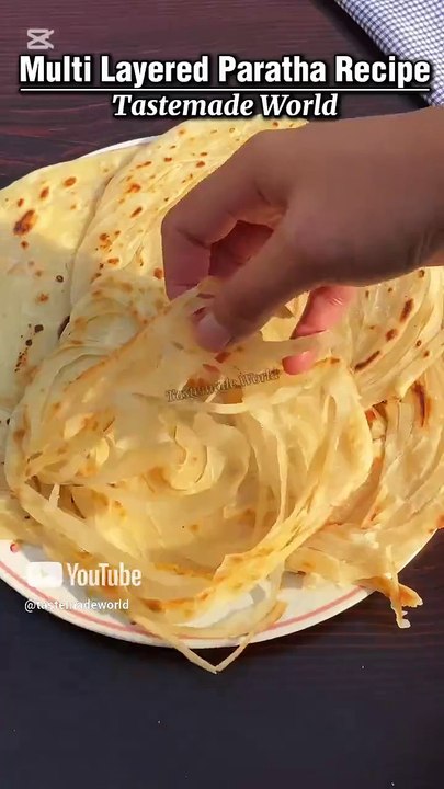 Quick Breakfast Recipe | Multi Layered Paratha #Shorts #lacchaparatha #tastemadeworld
