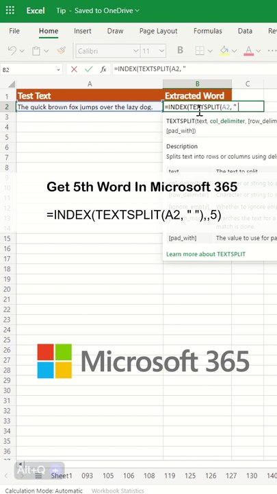 Split text in excel formula - Excel Tips and Tricks
