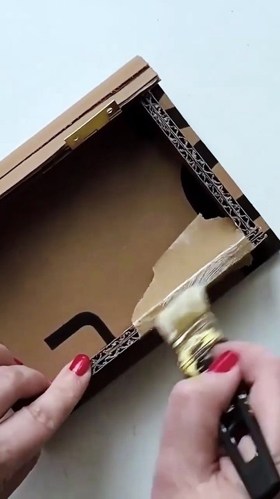 DIY  🥰 BOOK BOX made from cardboard _ Cardboard crafts