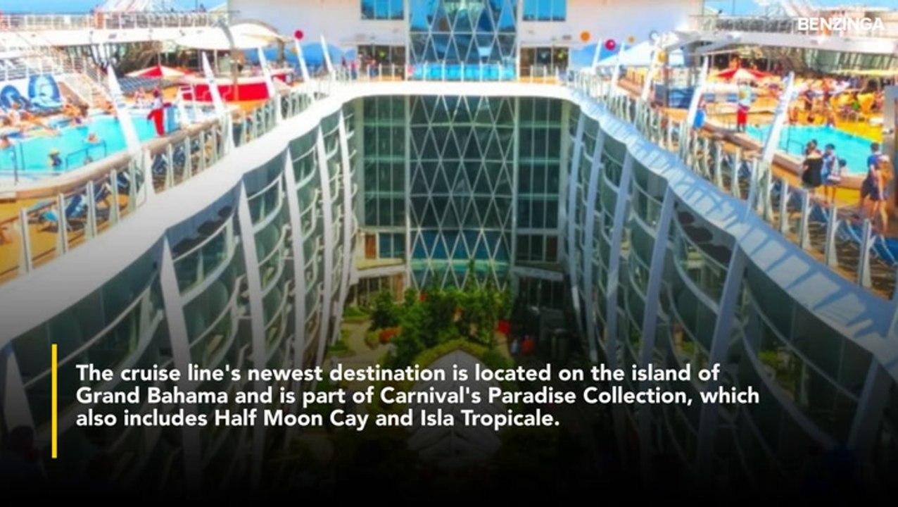 Carnival's Wild New Private Resort, Celebration Key, Makes Waves With Huge Swim-Up Bar, Giant Sandcastle